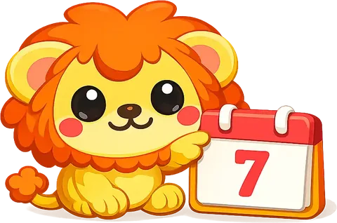 Lavi pointing to a 7-day calendar